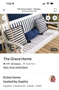 The Grace Home Airbnb App Screenshot